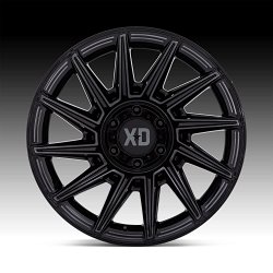 XD Series XD867 Specter Gloss Black Machined Gray Tint Custom Truck Wheels 3